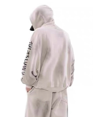 【評価★4.8以上／Tops】UNISEX DAMAGE DOLMAN HOODIE mry001906