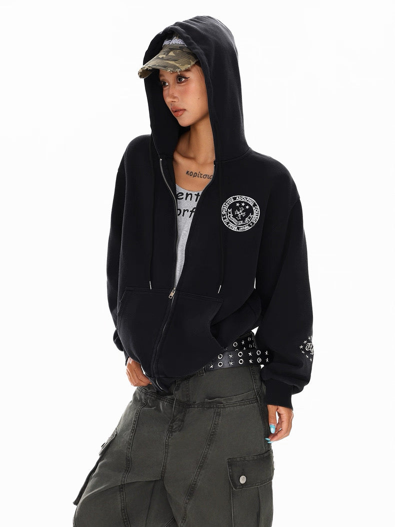 【数量限定/評価★4.8以上】Cross Emblem American Flag Zip Hoodie mry001959
