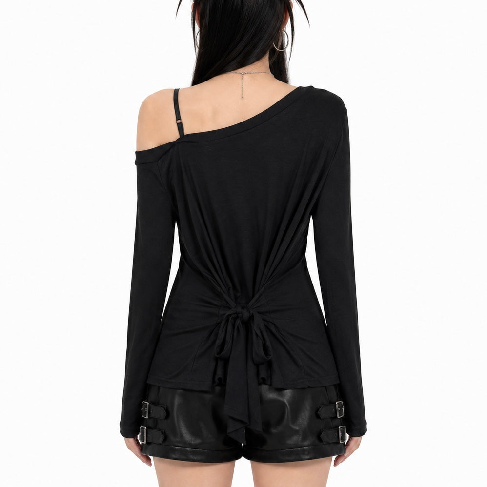 【新作】スタッズクロス オフショルトップス mry002643