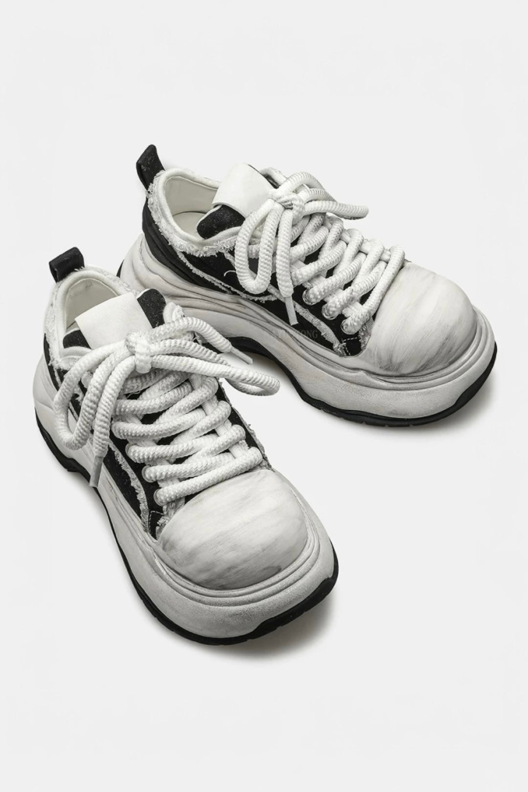 ダメージデザインボリュームソールスニーカー mry002359