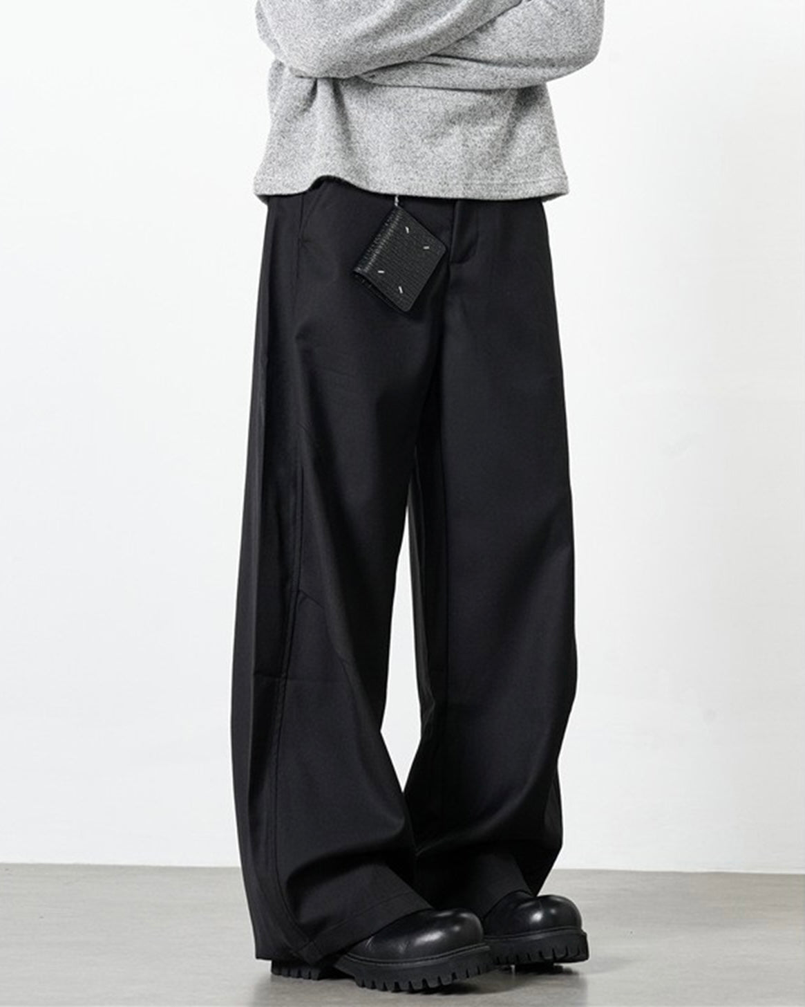 【2color】Wide-Leg Loose Fit Trousers mry001803