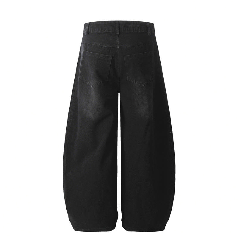 【2color】Wave Line Panel Wide Denim Pants mry001709