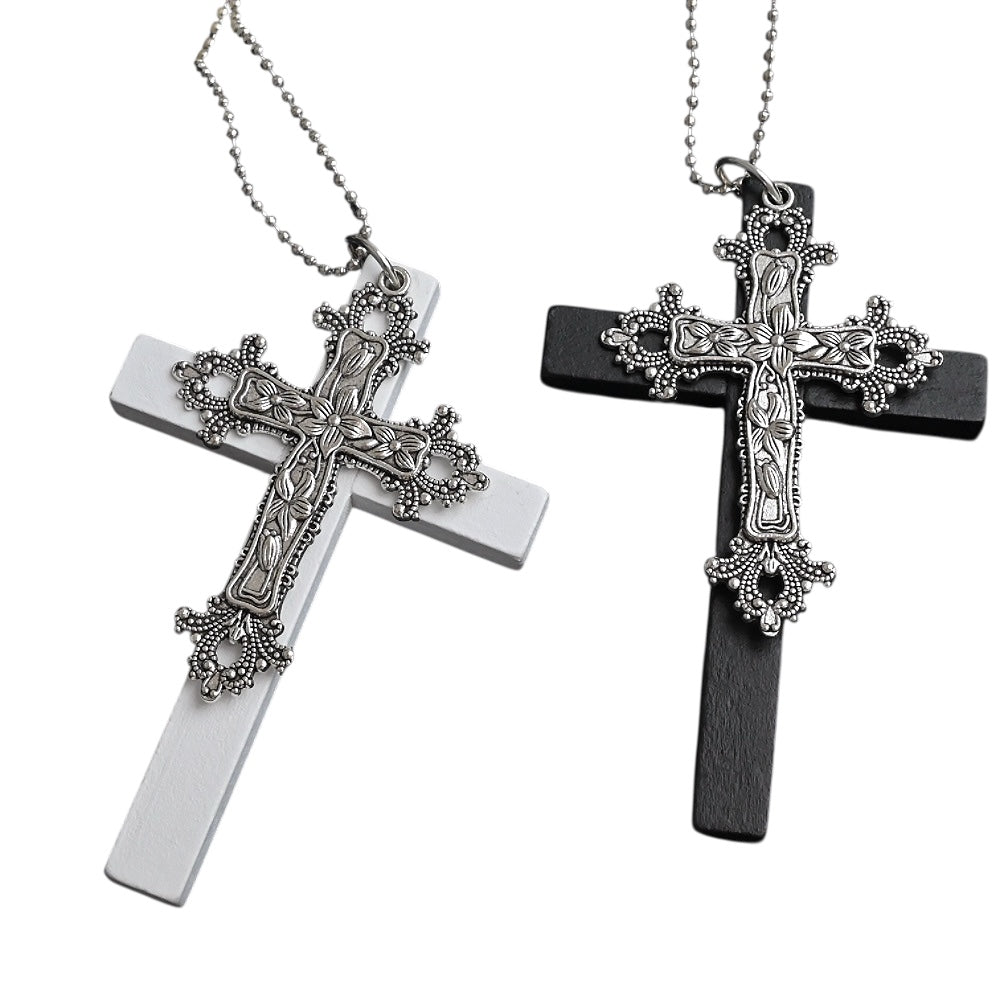 Layered Cross Pendant Necklace mry002298