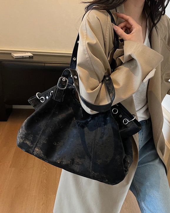 Soft Washed Leather Tote Bag mry002264