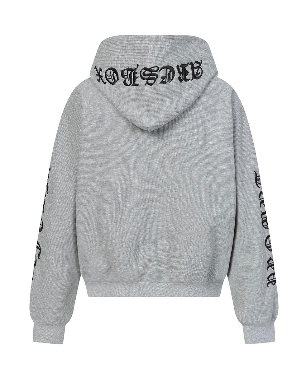 【評価★4.8以上／期間限定SALE】Back Letter Zip Hoodie mry001970