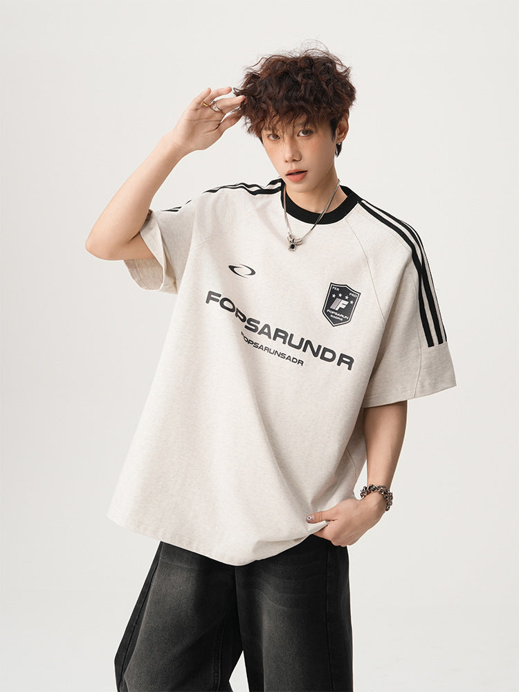 【3color】Fopsarundr Varsity Stripe Jersey T-Shirt mry001710