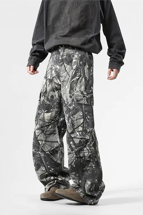 《今年のトレンド🔥》Grunge Camo Utility Pants mry001699