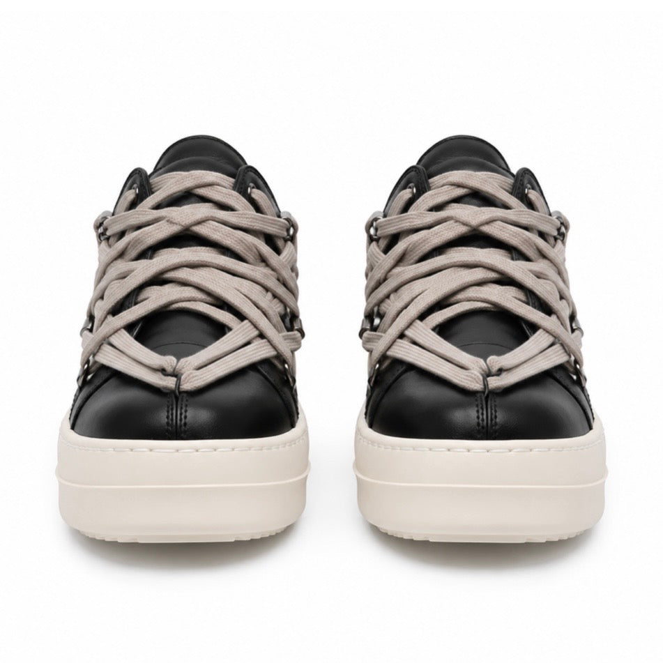 【再入荷】クロスレース厚底スニーカー（4.0cm UP） mry002430