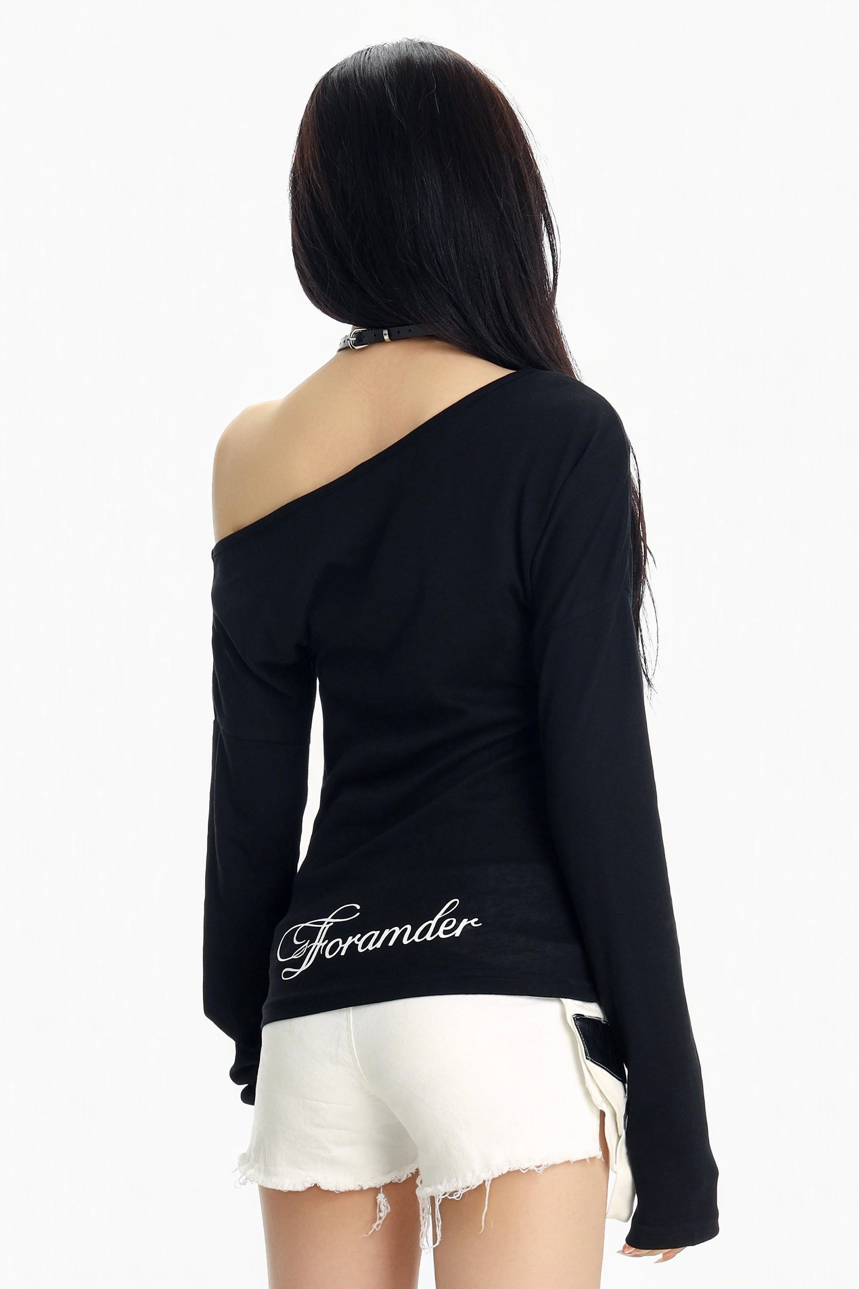 Rebel Saint One-Shoulder Top mry002247