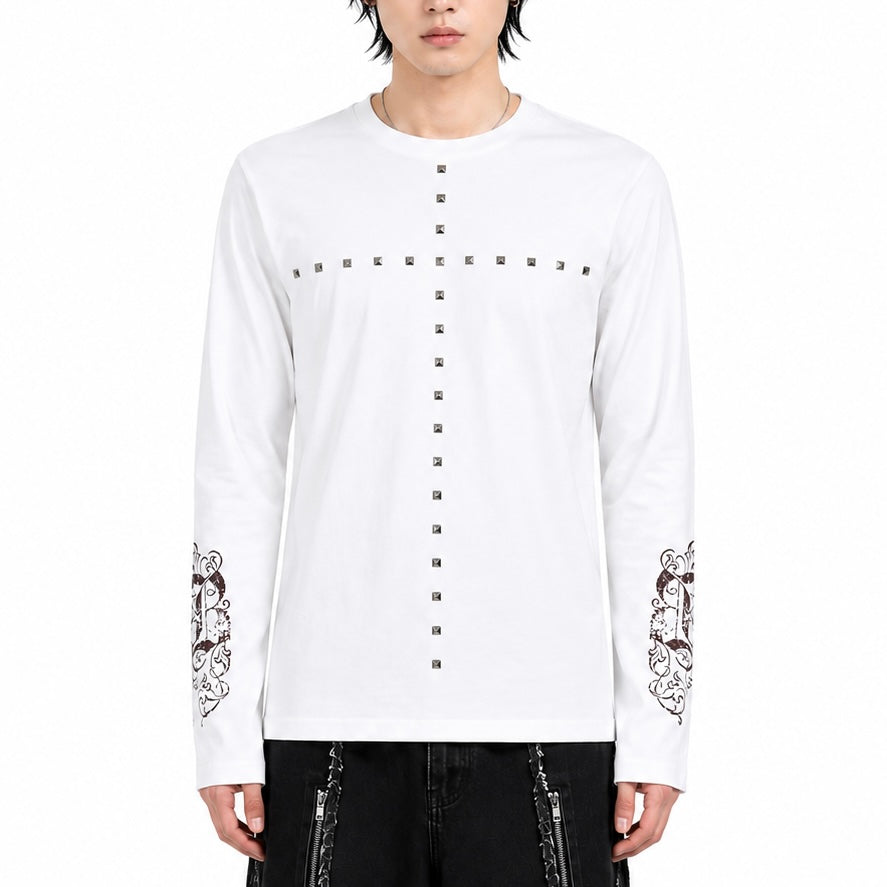 【新作】スタッズクロス フィットTシャツ mry002692