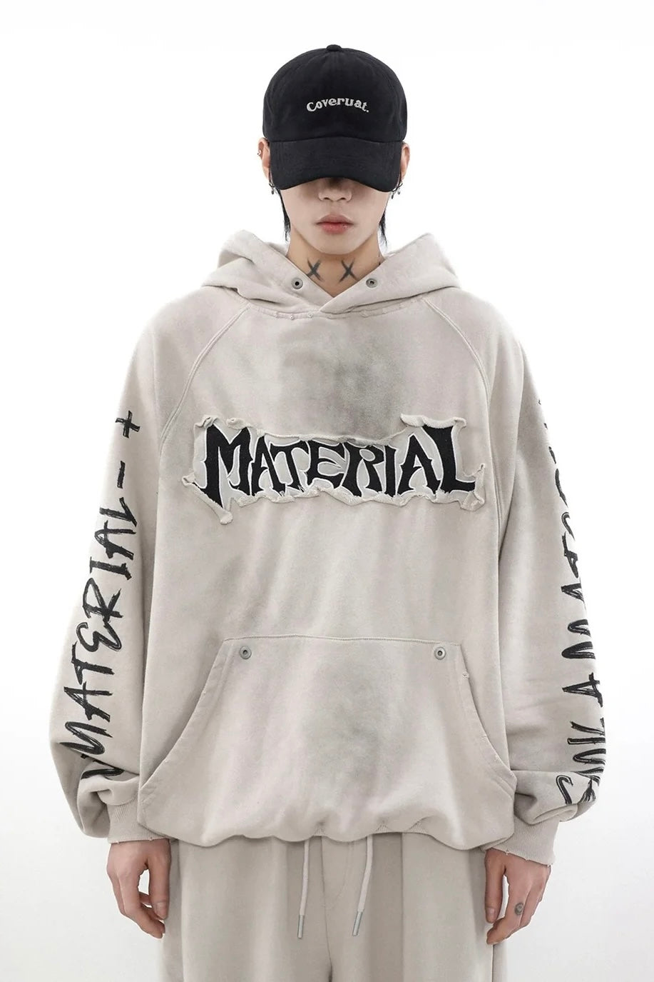 【評価★4.8以上／トップス】ダメージドルマンフーディー mry001906