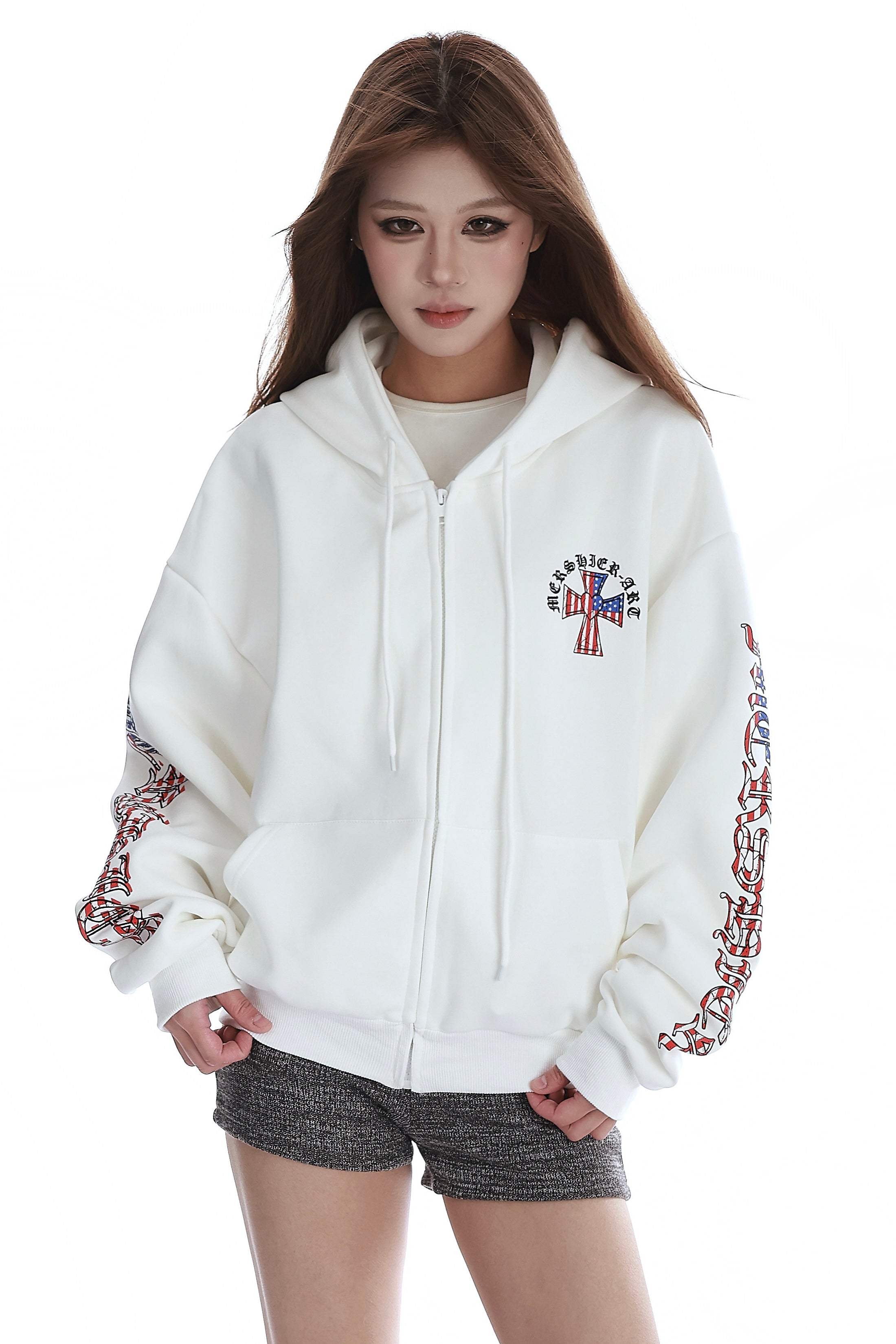 Soft Rebel Cross Hoodie mry002236