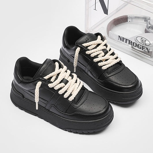 【評価★4.8以上／期間限定SALE】Rope Lace Street Platform Shoes mry001950