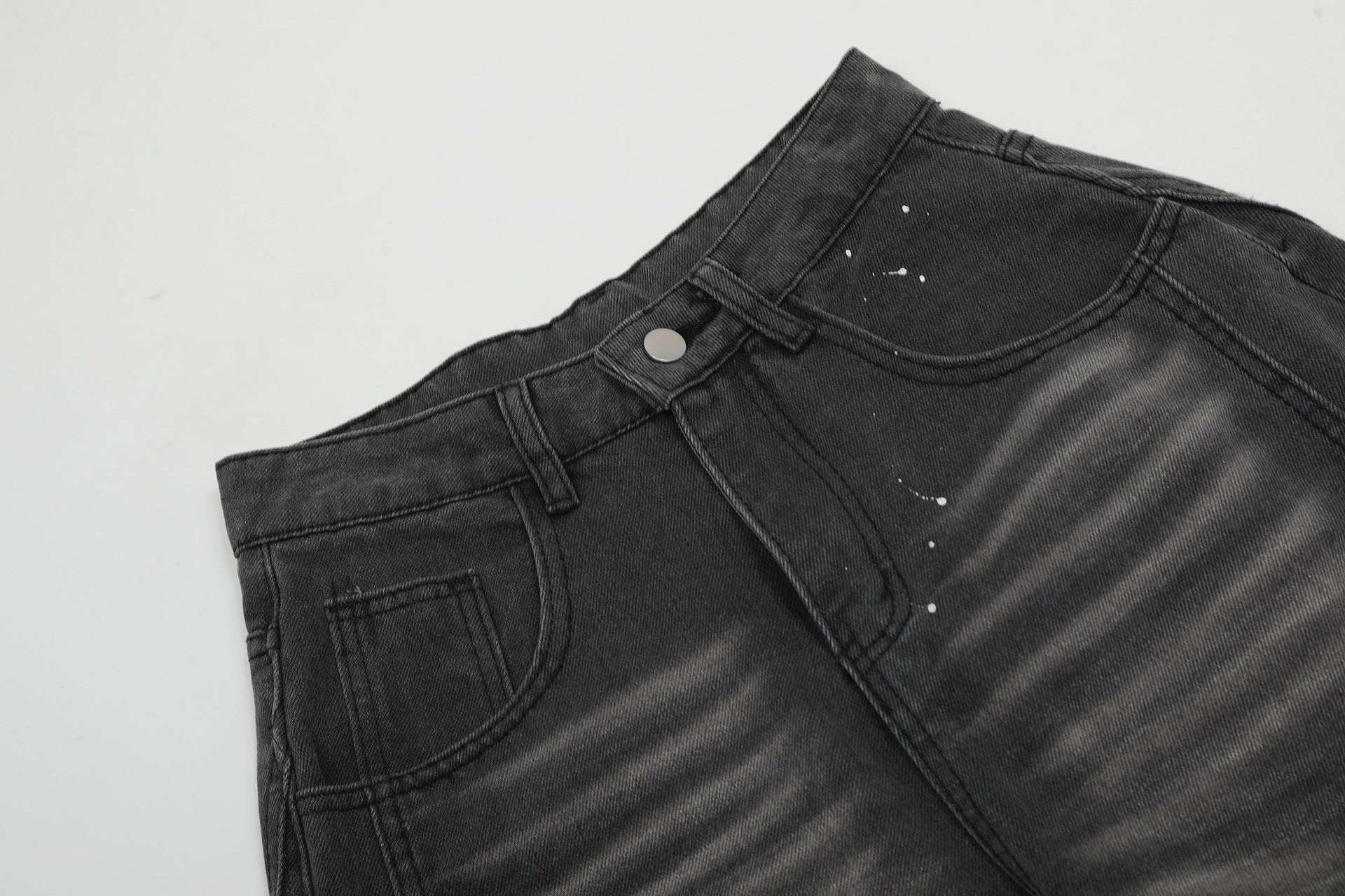 【2color】Splatter Wash Balloon Denim Pants mry001753