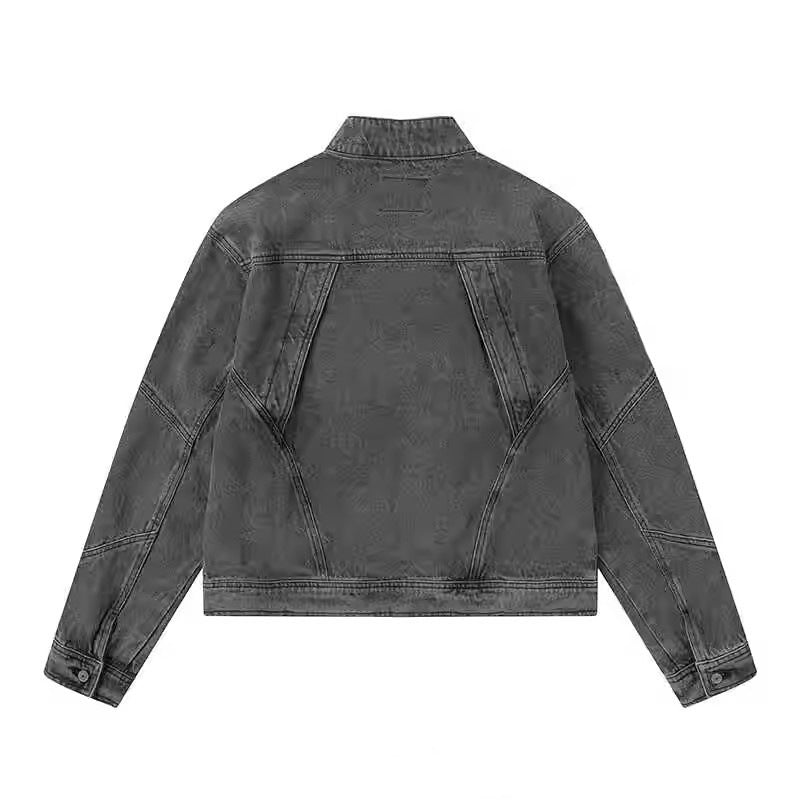 Washed Black Denim Jacket mry001813