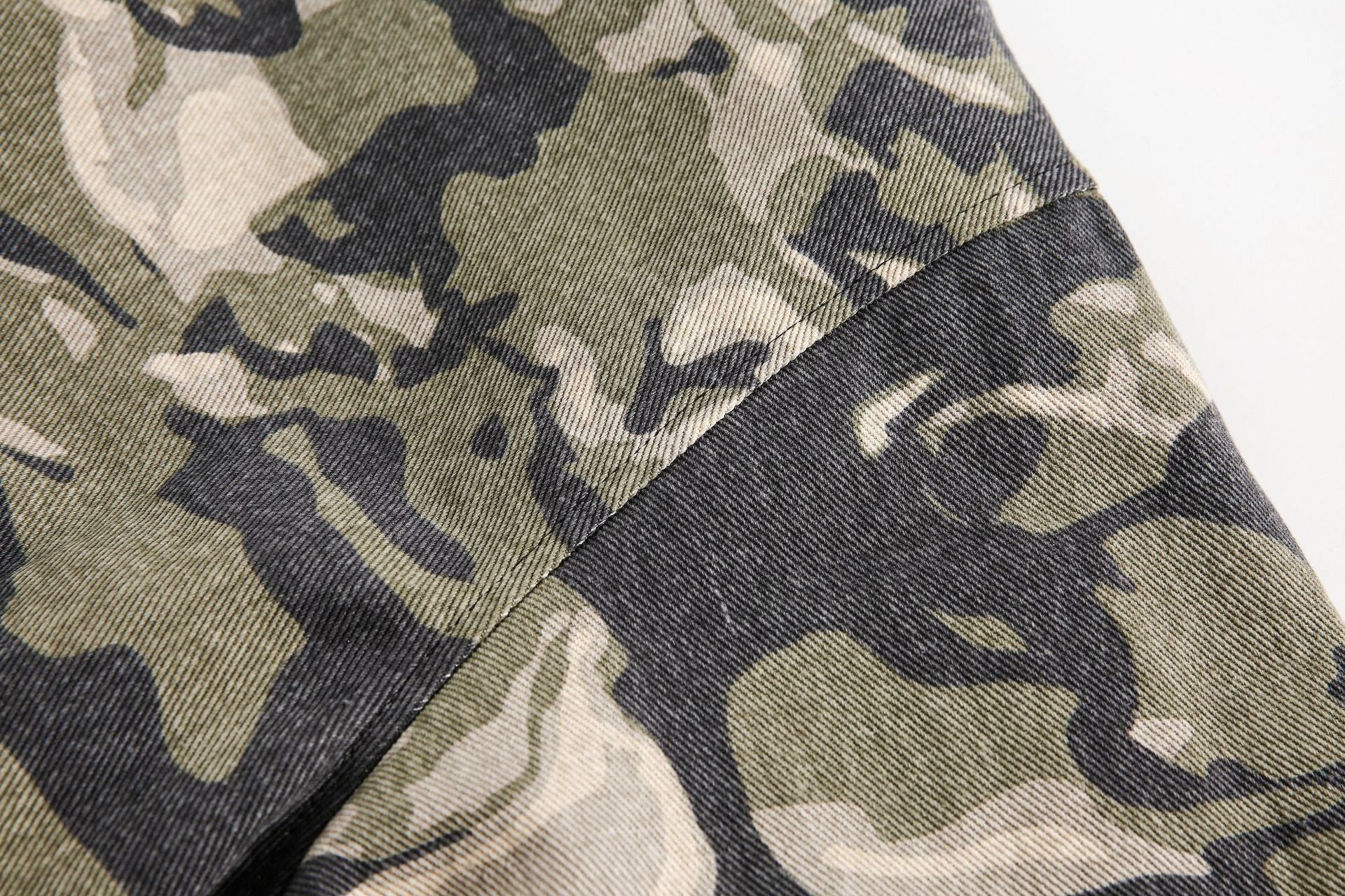 Camo Fur-Lined Hooded Jacket mry001848