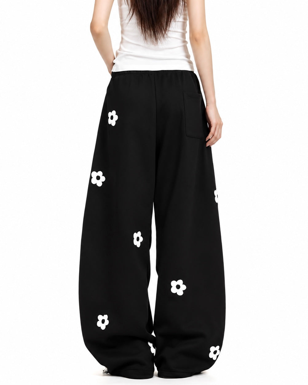 【ボトムス】フラワードット バルーンスウェットパンツ mry002490