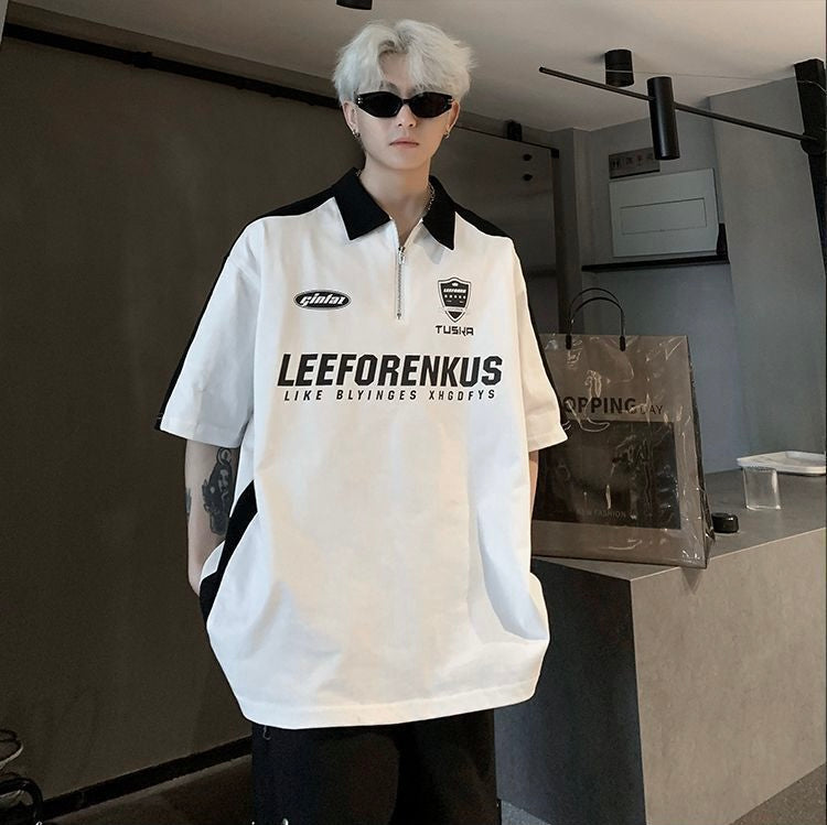 【2color】Monochrome Game T-Shirt mry001682
