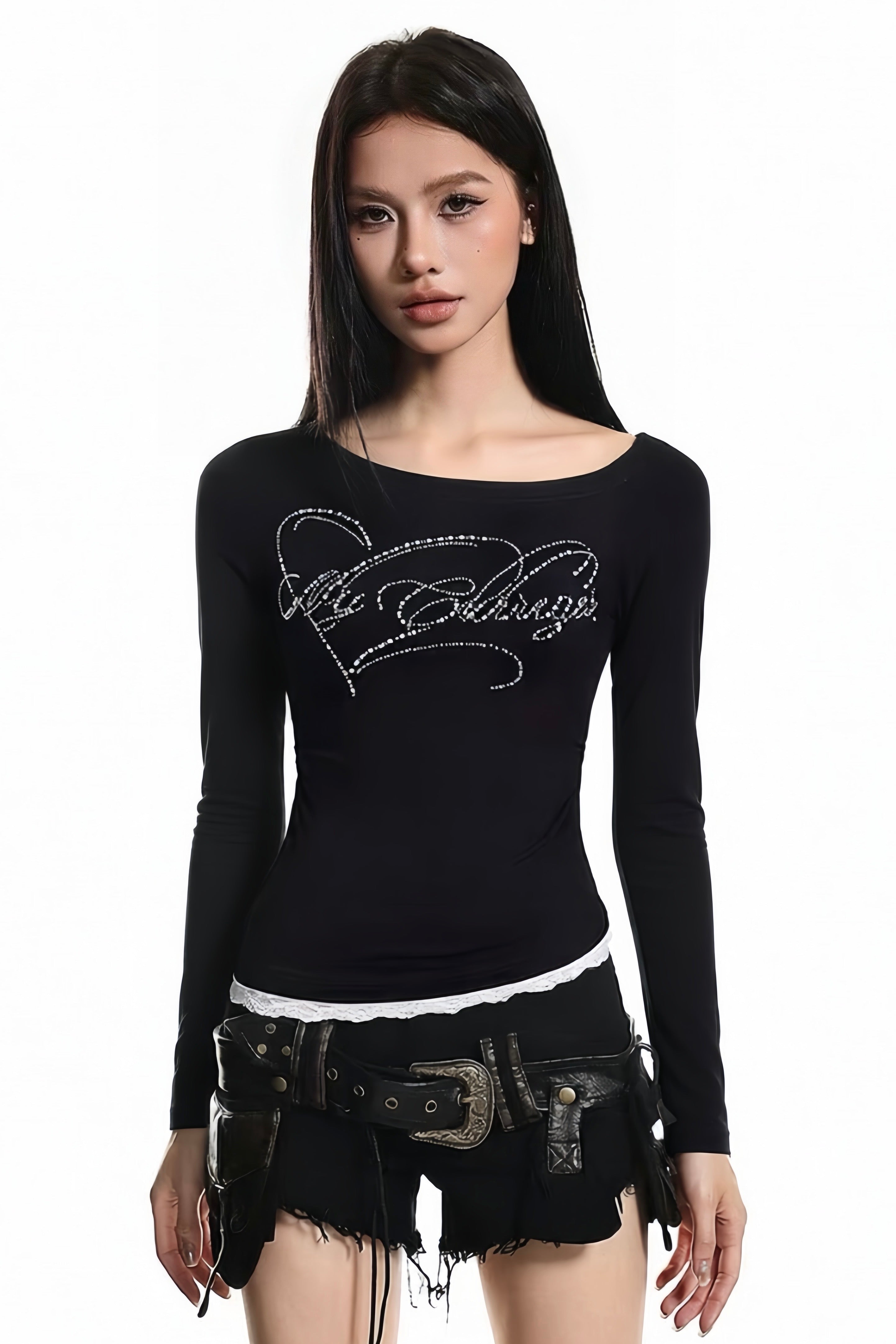 【トップス】オフショルスリムトップス mry002348