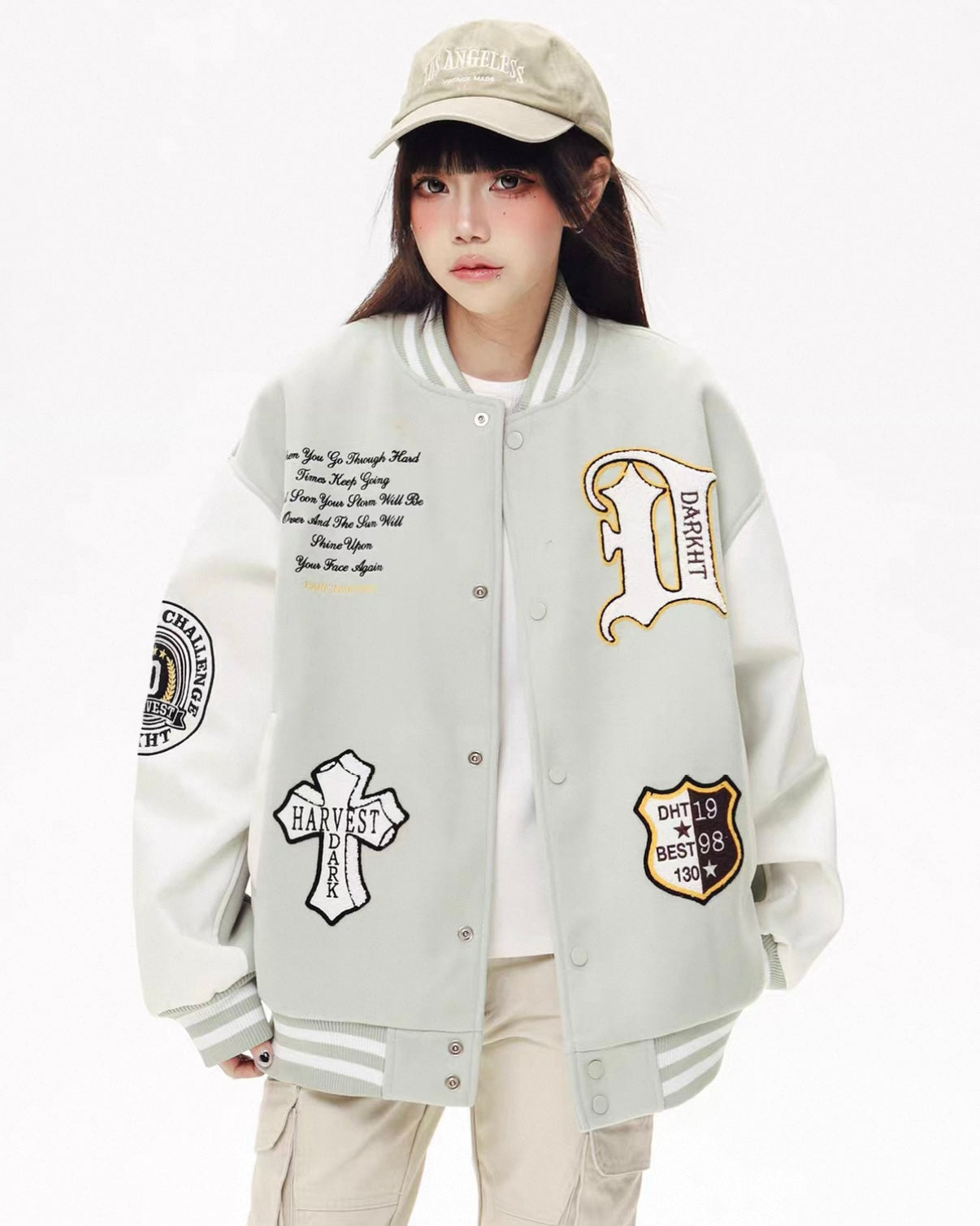 【評価★4.8以上／Top】Dark Harvest Varsity Jacket mry001931