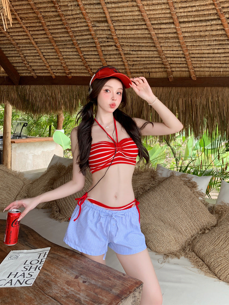 Candy Stripe Bikini Set mry001770