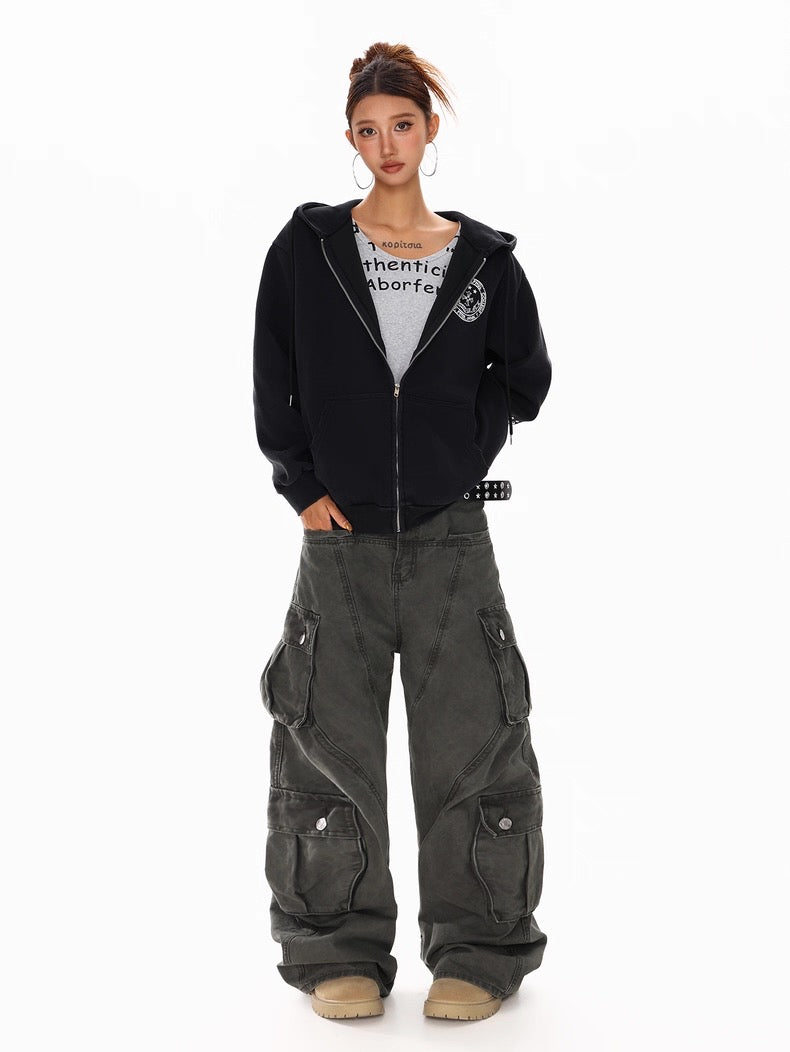 【数量限定/評価★4.8以上】Cross Emblem American Flag Zip Hoodie mry001959