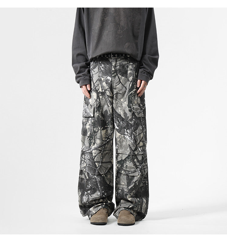 Grunge Camo Utility Pants mry001699