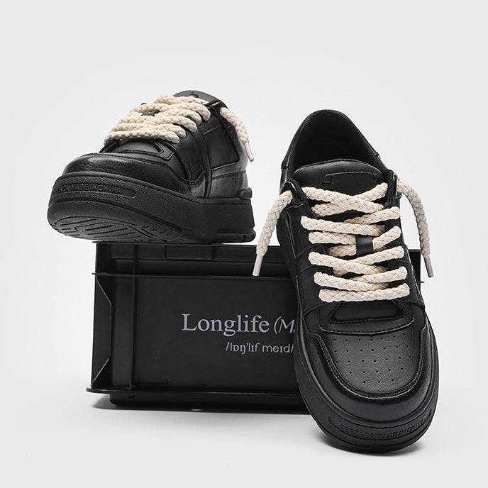 【評価★4.8以上／期間限定SALE】Rope Lace Street Platform Shoes mry001950