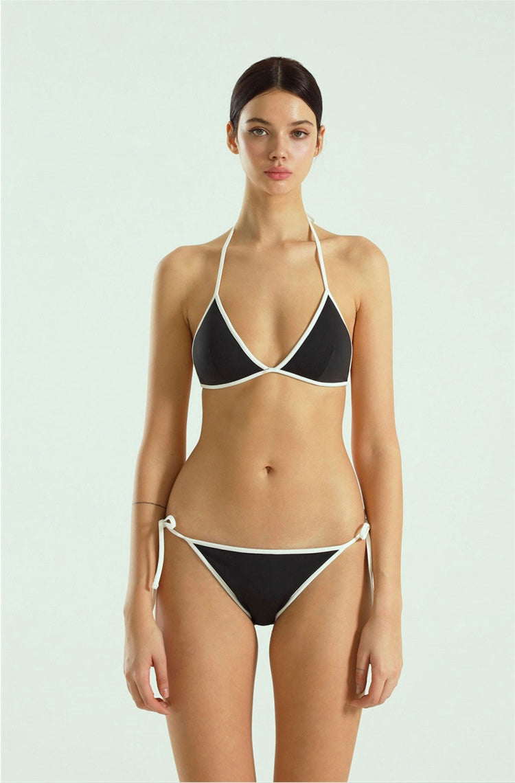 【2color】Edge Line Tie Bikini Set mry001769