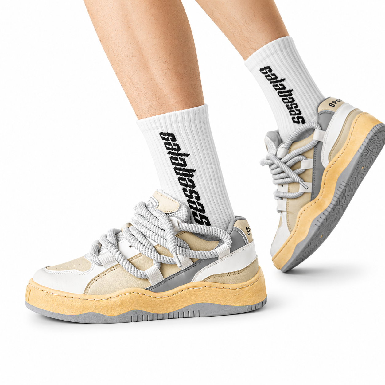 『評価★4.8以上』Heavy Rope Lace Chunky Sneakers mry001947