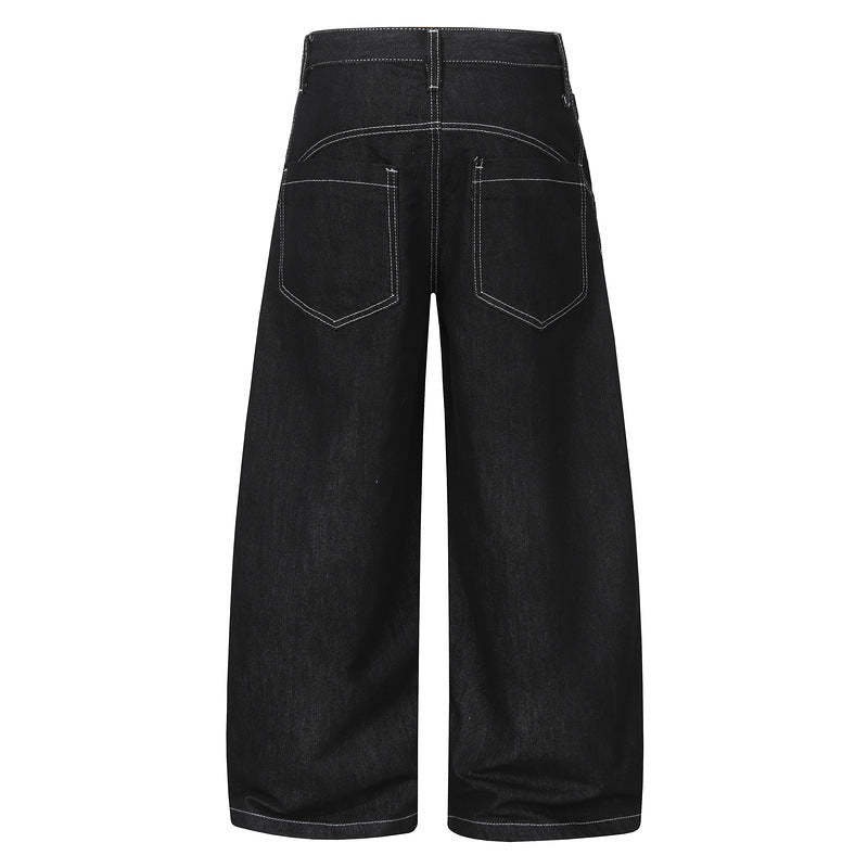 【ボトムス】バックルワイドデニムパンツ mry002435