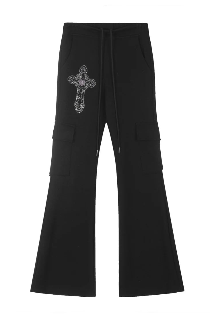 【2color】Holy Cross Flare Pocket Pants mry001695