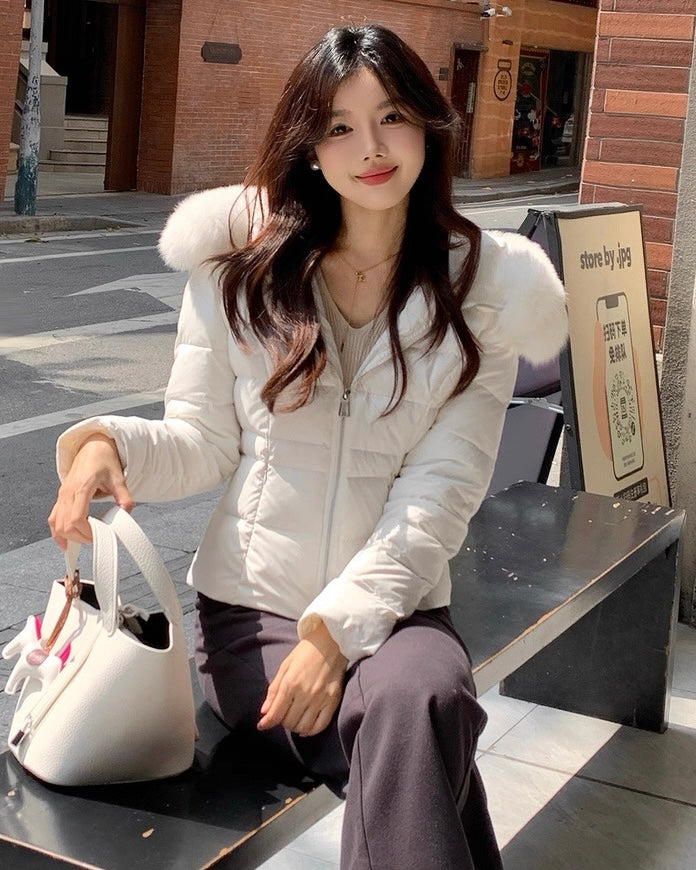 【高品質】Slim Fit Fur Hood Jacket mry002030