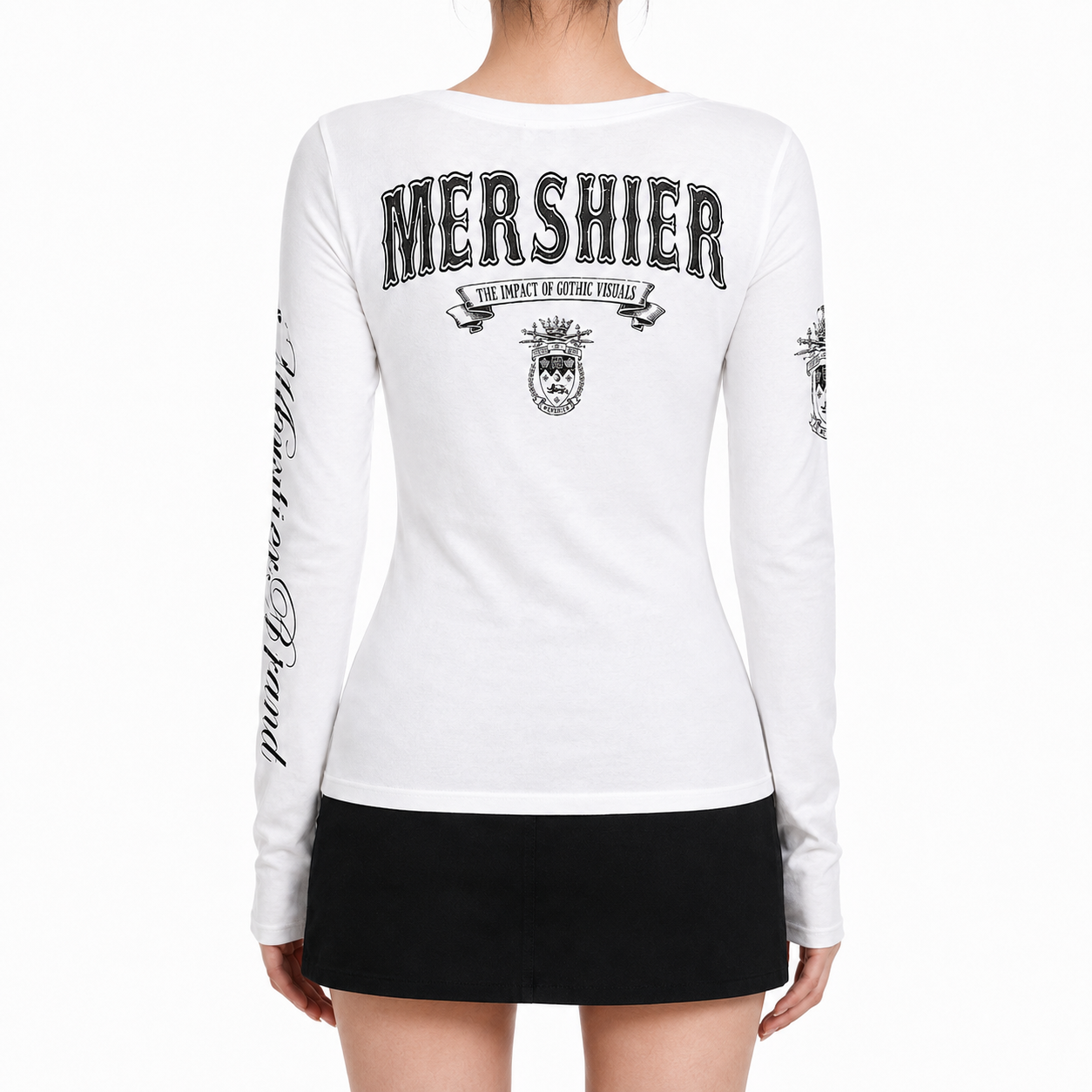 【新作】ゴシックエンブレム フィットTシャツ mry002662