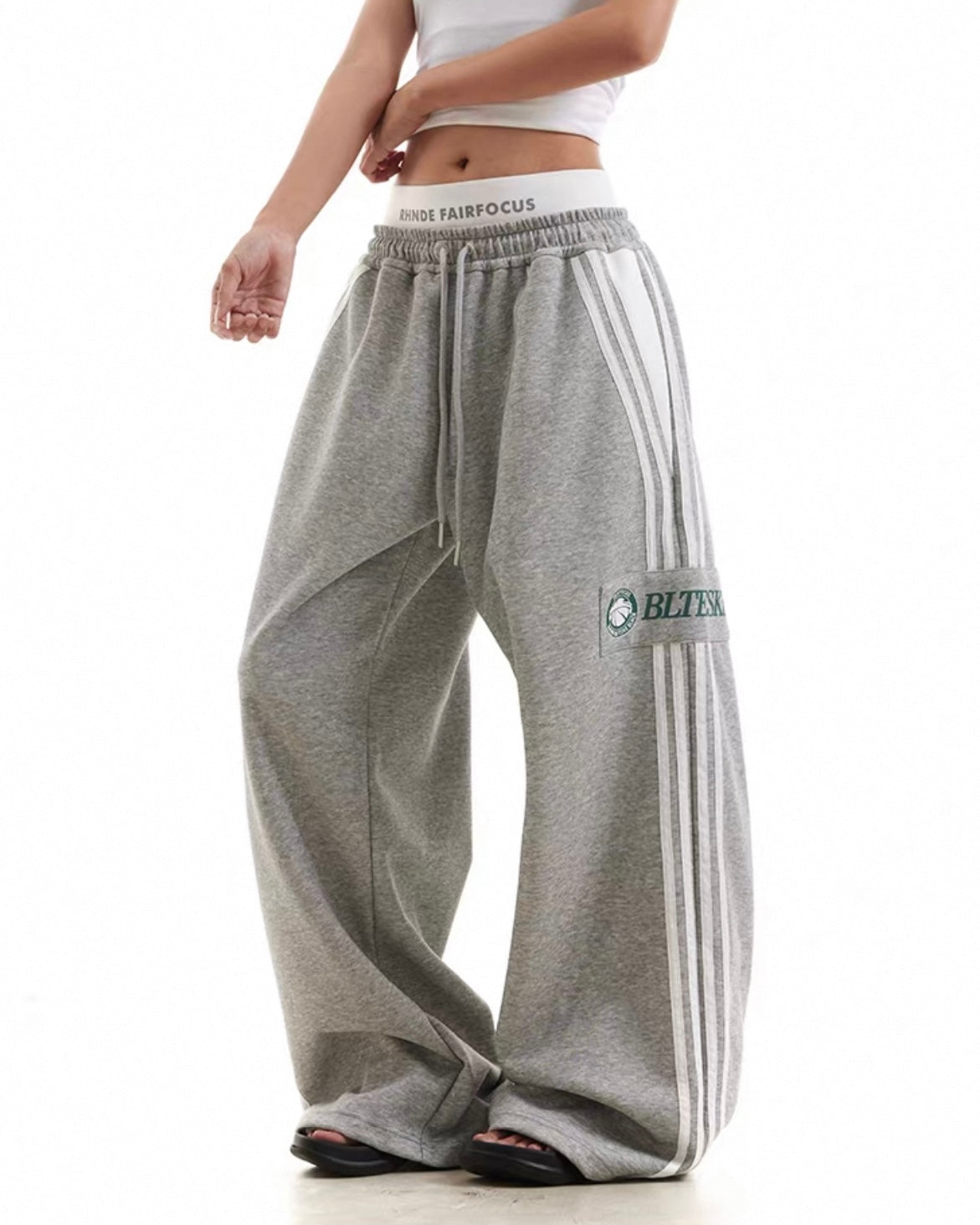【YURU:FIT】Athletic Stripe Sweatpants mry001876