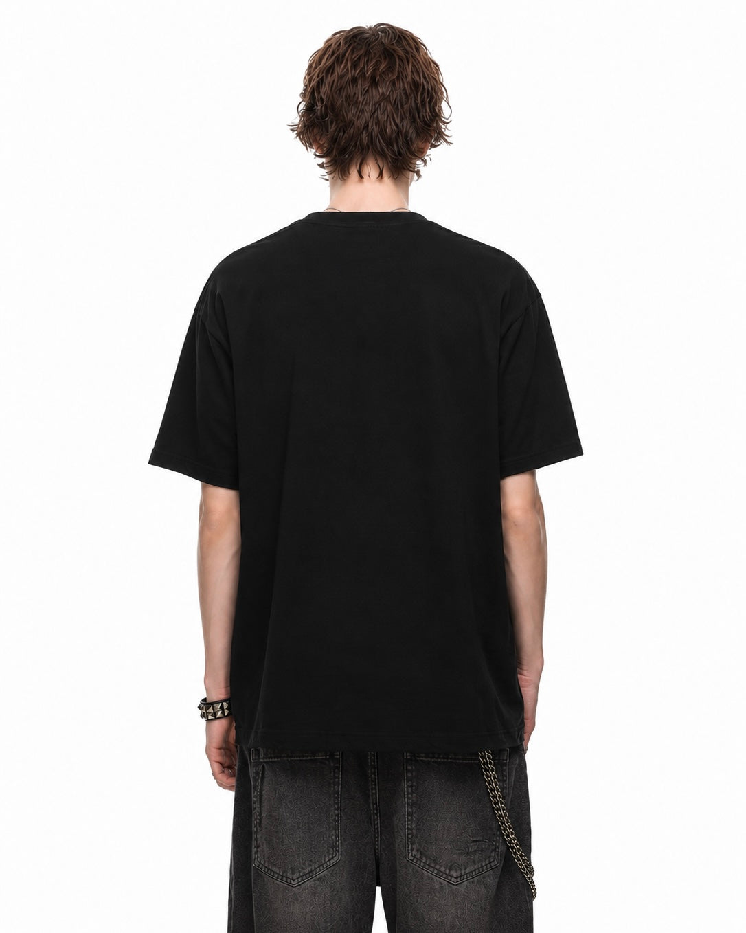 【トップス】ラインストーンクロスTシャツ mry002407