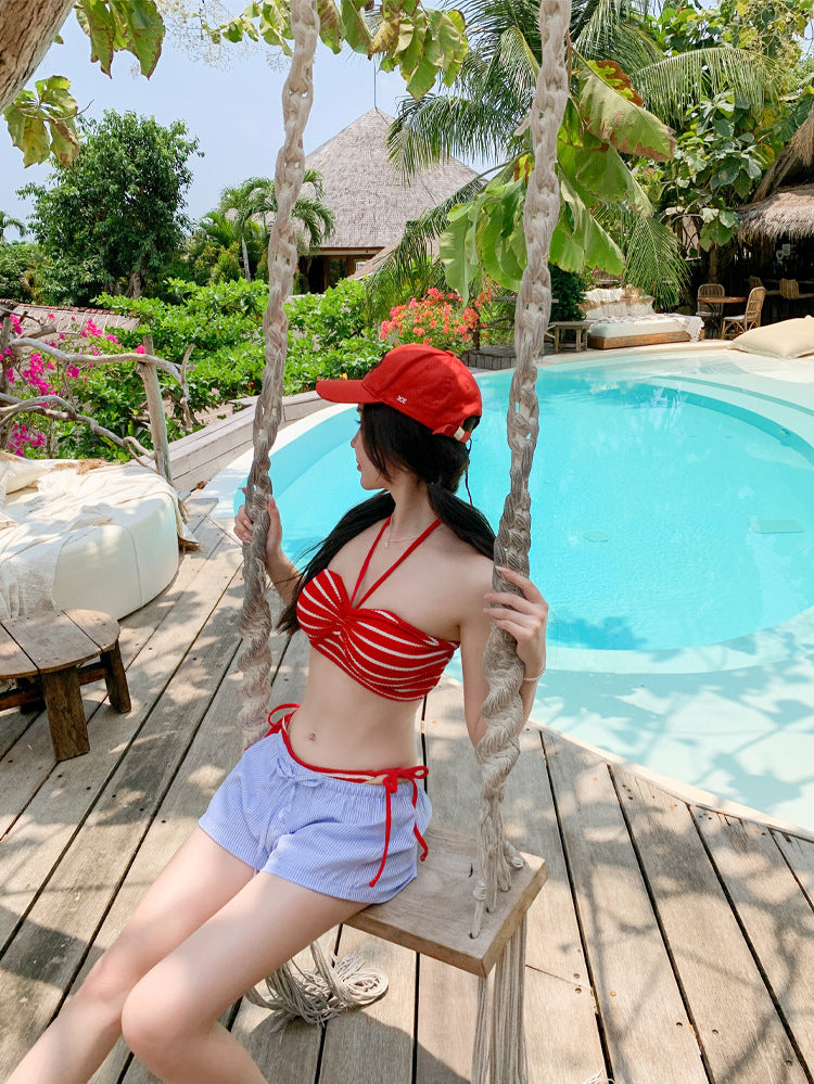 Candy Stripe Bikini Set mry001770