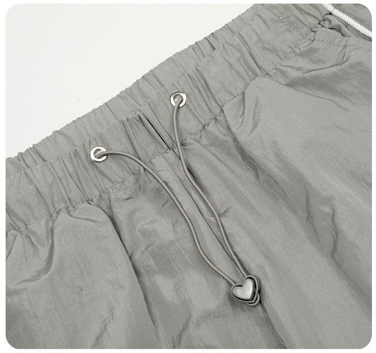【2color】Butterfly Embroidered Parachute Pants mry001723