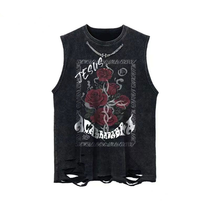 Holy Rose Grunge Tank mry001743