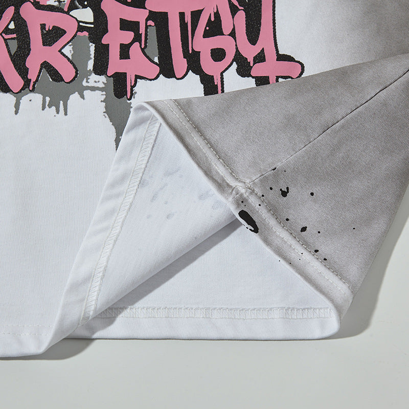 【2color】Punk Bunny Rebels T-shirt mry001728