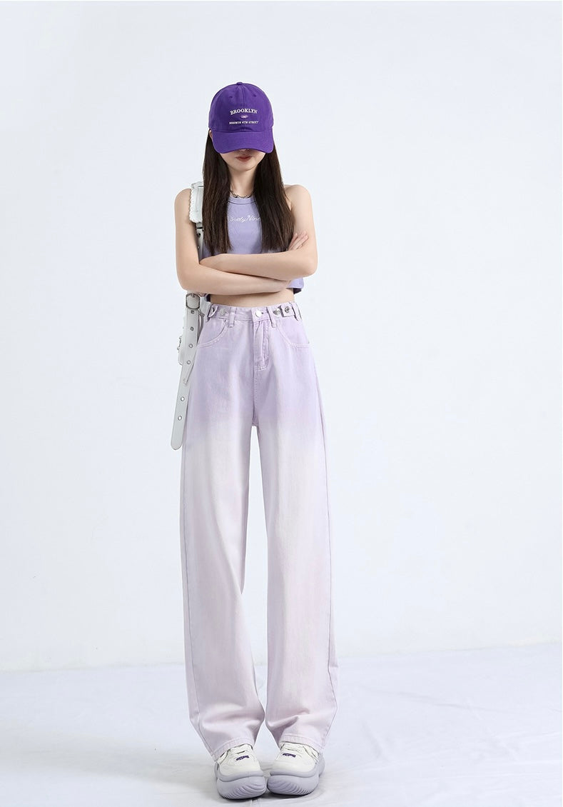 【2color】Gradient Wide-Leg Jeans mry001749