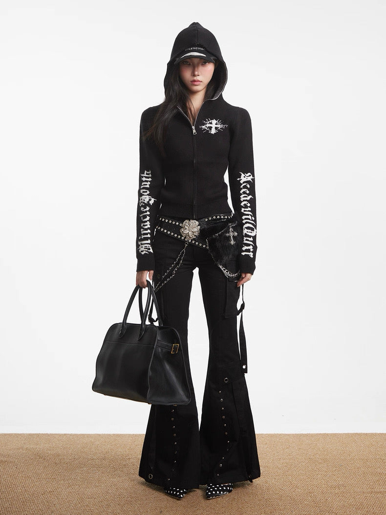 【評価★4.8以上／Top】Gothic Knit Zip Jacket mry001930
