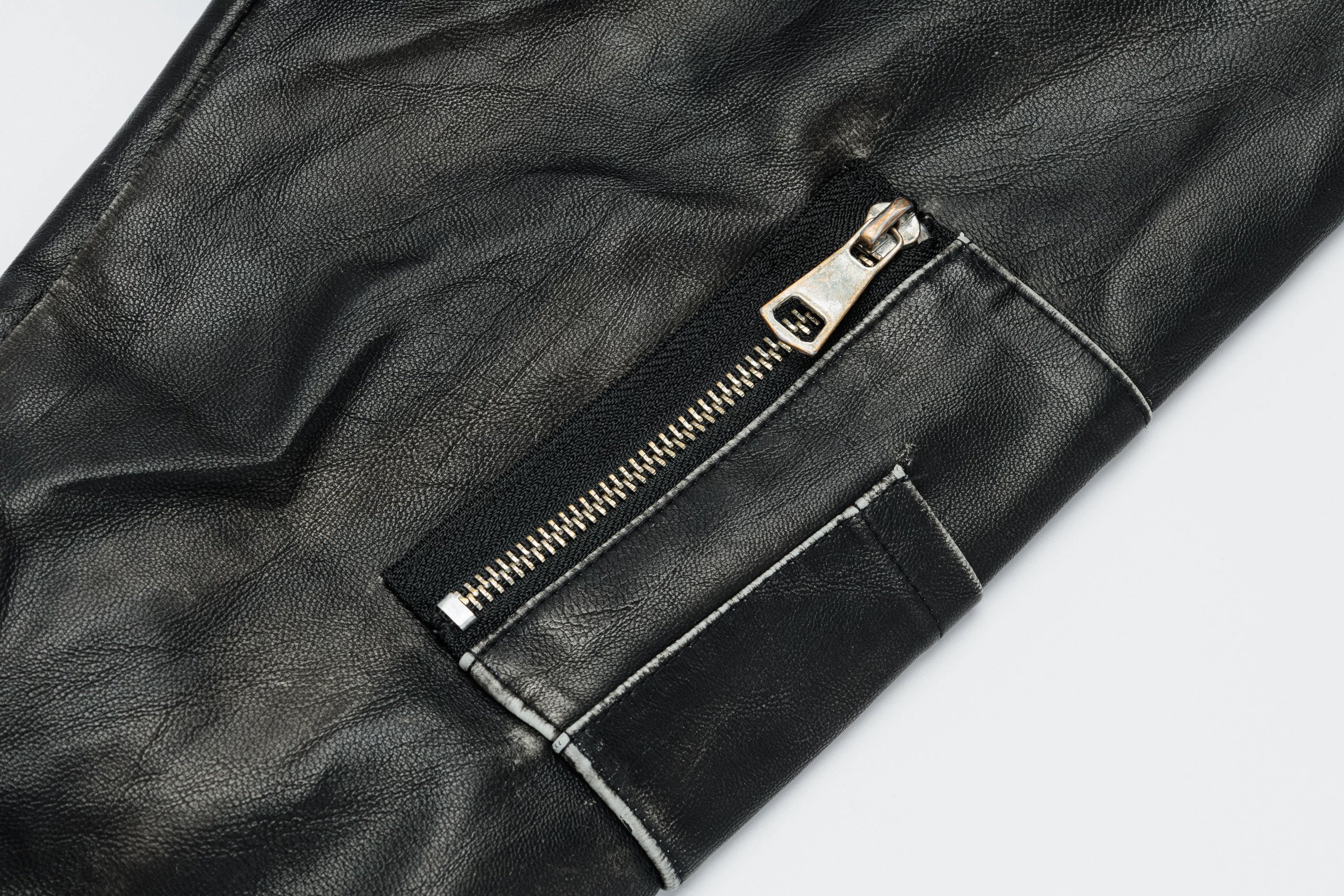 Cropped Leather Jacket mry002013