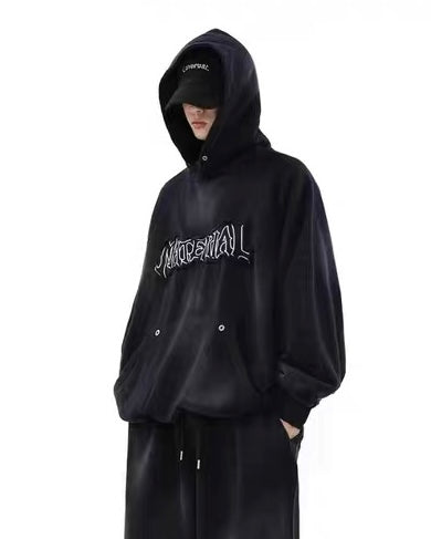 【評価★4.8以上／Tops】UNISEX DAMAGE DOLMAN HOODIE mry001906