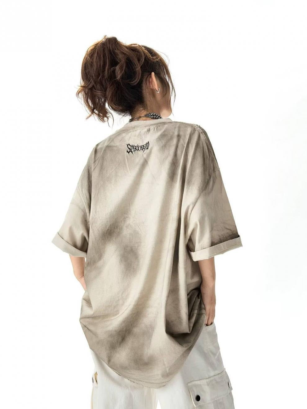 《数量限定価格🔥⚡️》2colorSPIKY HEAD Shadow Fade T-Shirt mry001677