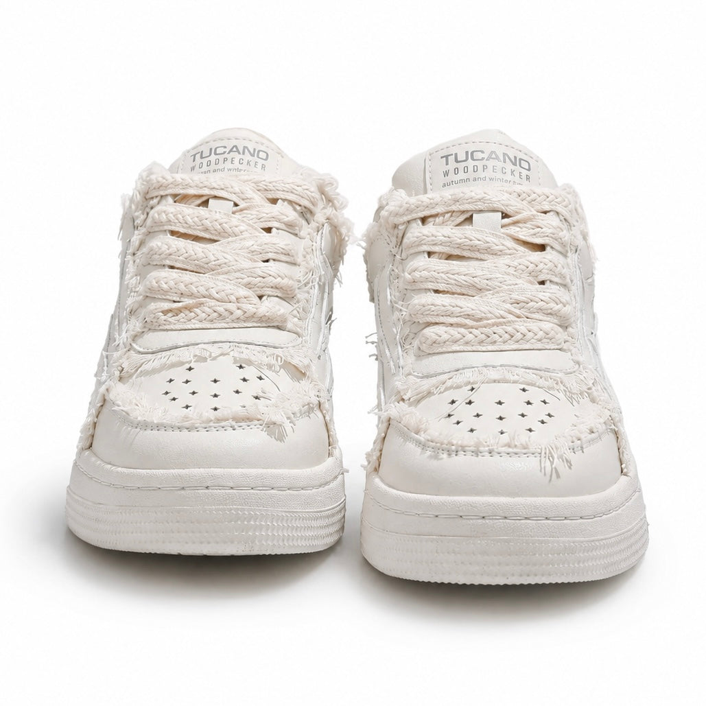 【2color】Ivory Edge Fray Sneakers mry001754