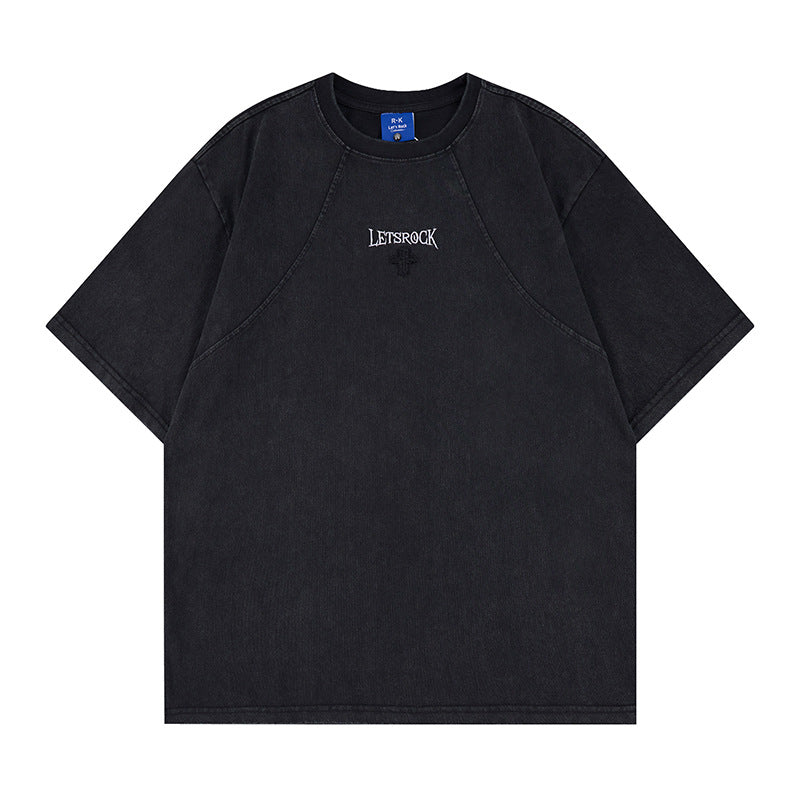 【トップス】ウォッシュドクロスロゴTシャツ mry002399
