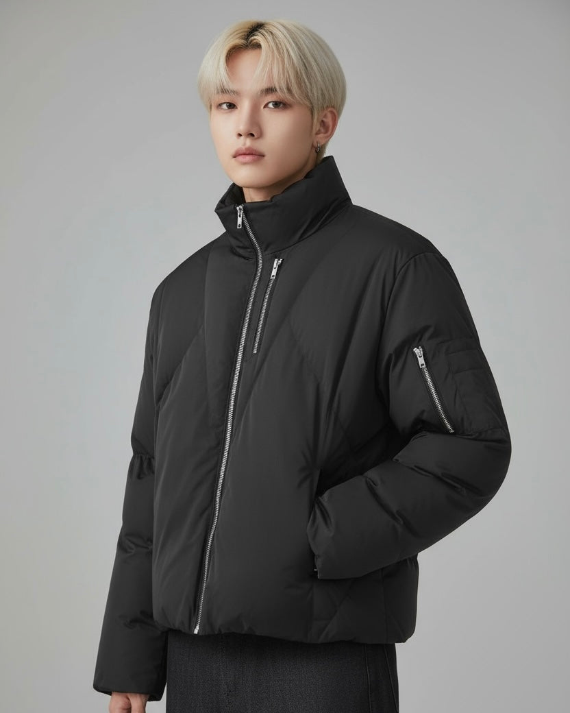 Black Puffer Jacket mry001819