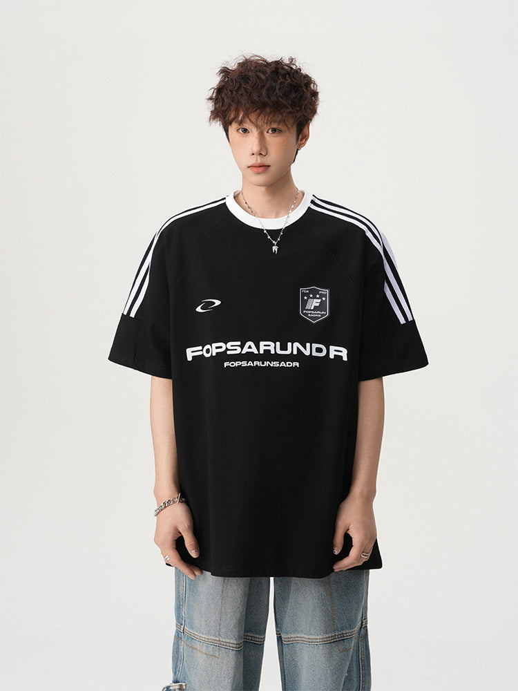 【3color】Fopsarundr Varsity Stripe Jersey T-Shirt mry001710