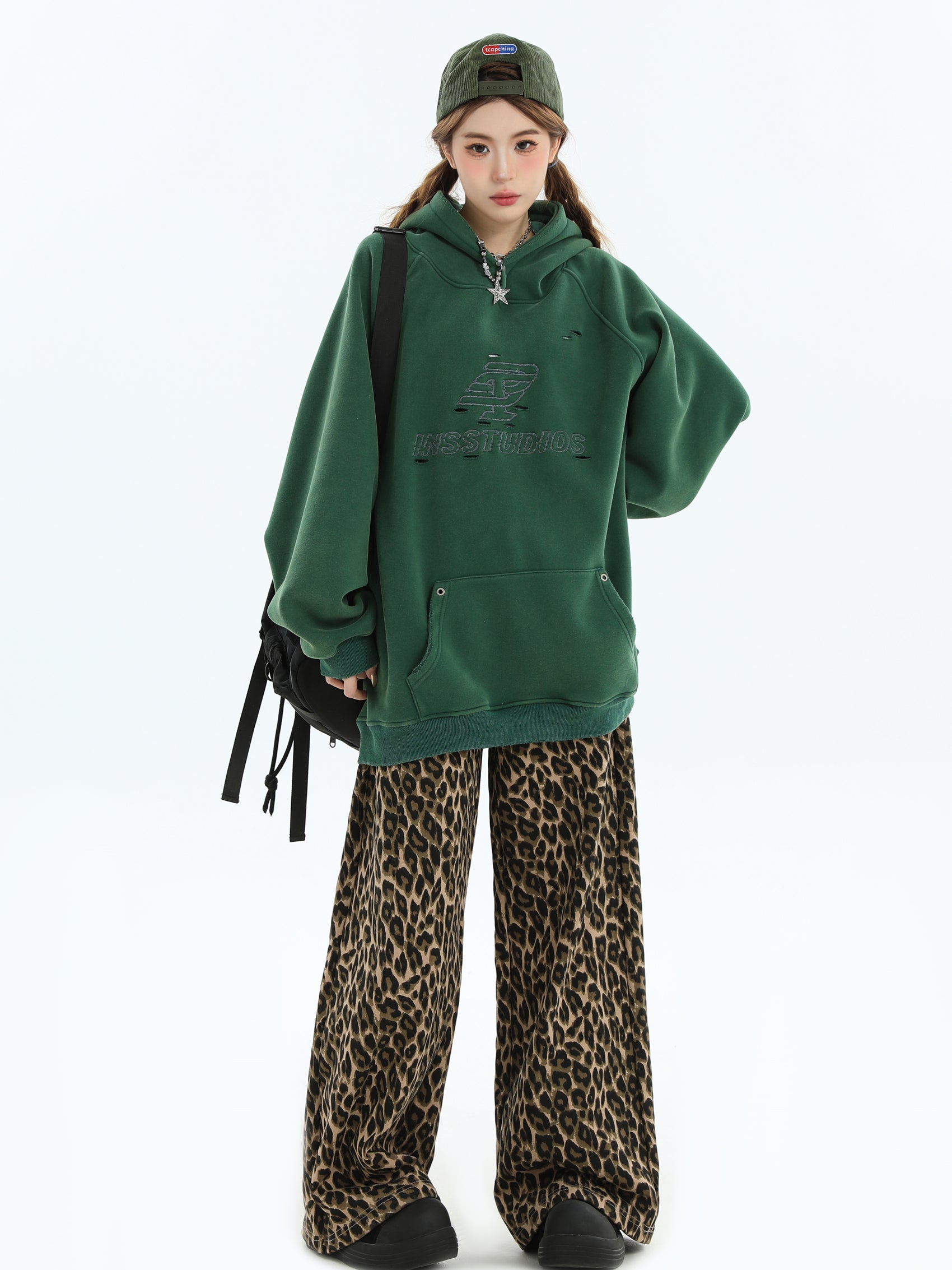 【評価★4.8以上／Tops】Washed Logo Oversized Hoodie mry001915
